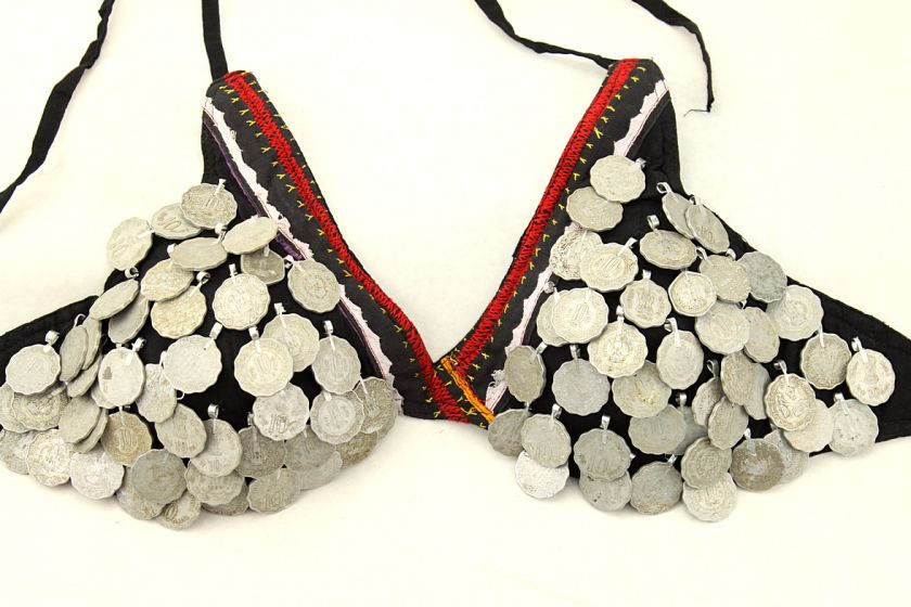 Banjara tribe Belly Dance Real Coins BRA 804k5 size S  