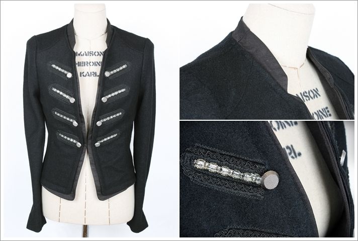 Vintage Wool Military Womens Clothing Michael Jackson Jackets Coats 