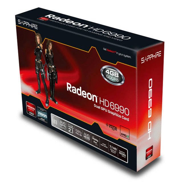 Sapphire Radeon HD6990 4GB DDR5 DVI/4x Mini DisplayPort PCI Express 