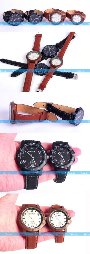 Fashion Simple Sports Unisex Men Lady Quartz Round Wrist Watch 