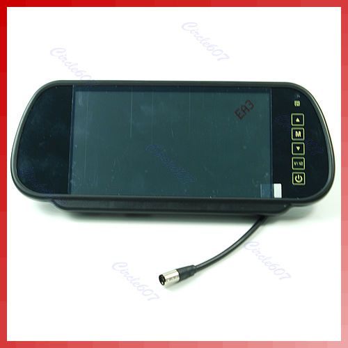 inch TFT LCD Color Car Rearview Mirror Monitor DVD VCR VCD Backup 