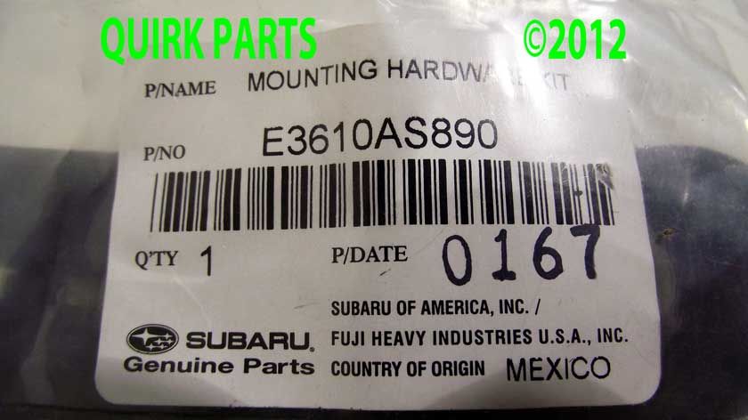   04 10 forester 05 10 impreza oe genuine subaru part number 38913aa102