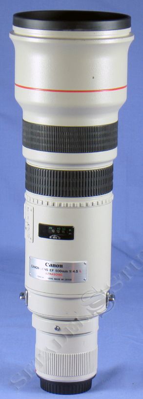 CANON EF 500MM F4.5 L ULTRASONIC LENS +TRUNK +SHDE CLEAN NICE  