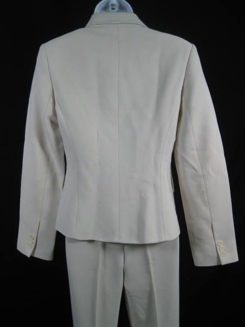 FORUM Cream Blazer Jacket Pant Suit Outfit Set Sz 38  