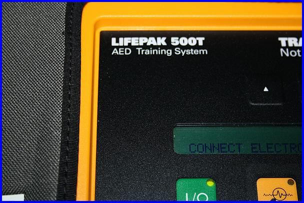 Lifepak 500T AED Training System with Training Electrodes, Case, and 