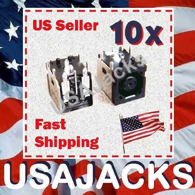 10 LOT DC POWER JACK DELL XPS M1330 M1530 1545 OCTAGON  