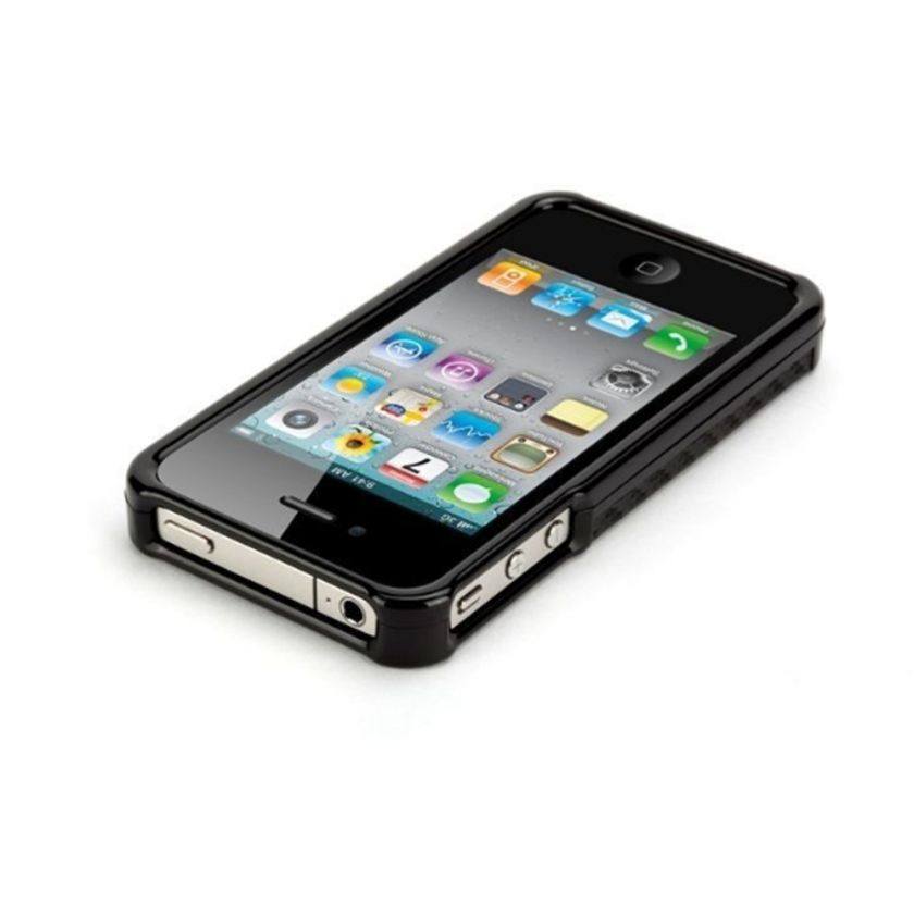 iPhone 4 4s Griffin Leather Case with Stand Hard Shell Snap On Cover 