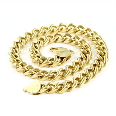 Super Mens 18K Yellow Gold Filled Rope Chain Necklace  