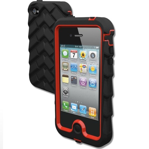 Gumdrop Drop Tech Series iPhone 4 & 4S Case BLACK/RED LATEST VERSION 