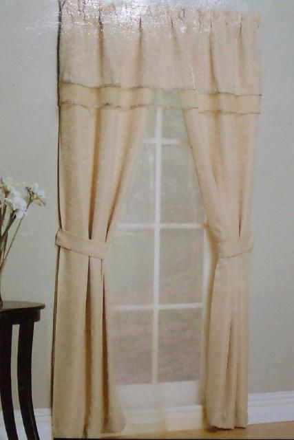 Lichtenberg 6 Piece Curtain Window Set   Vera Sand  