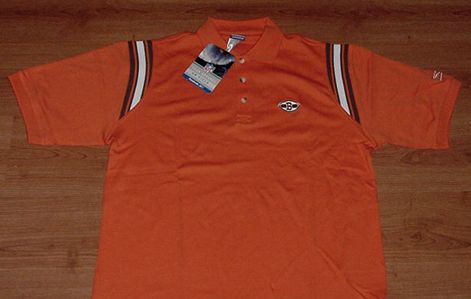 CLEVELAND BROWNS POLO MEDIUM AUTHENTIC REEBOK NFL  