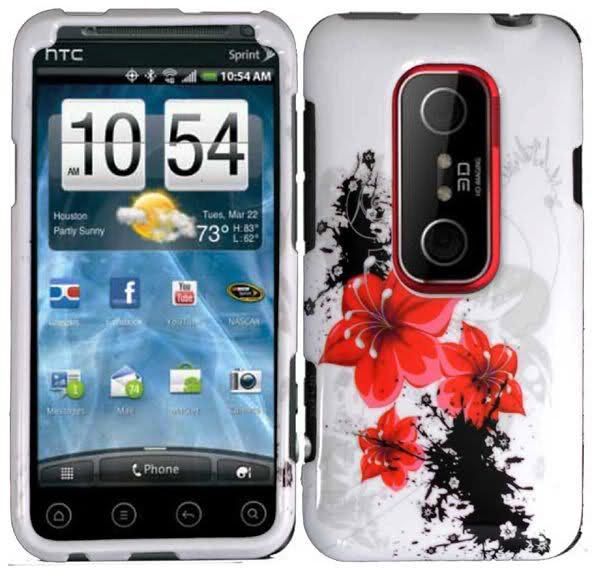 HTC EVO 3D   Cell Phone Faceplates Cover Case Hibiscus  