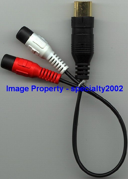 Kenwood RCA Aux Input Cable fit iPOD XM Sirius Zune  