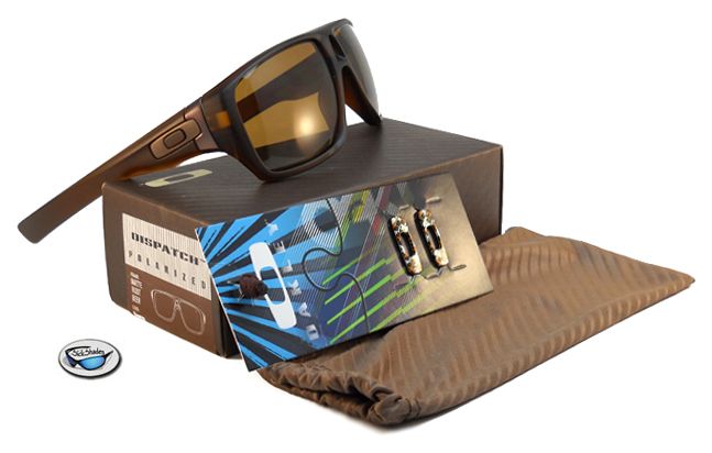 Brand New OAKLEY DISPATCH POLARIZED Sunglasses   Rootbeer / Polar 